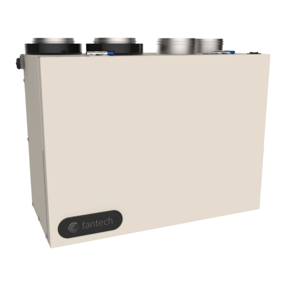 SystemAir fantech VHR 70 Manuel D'installation