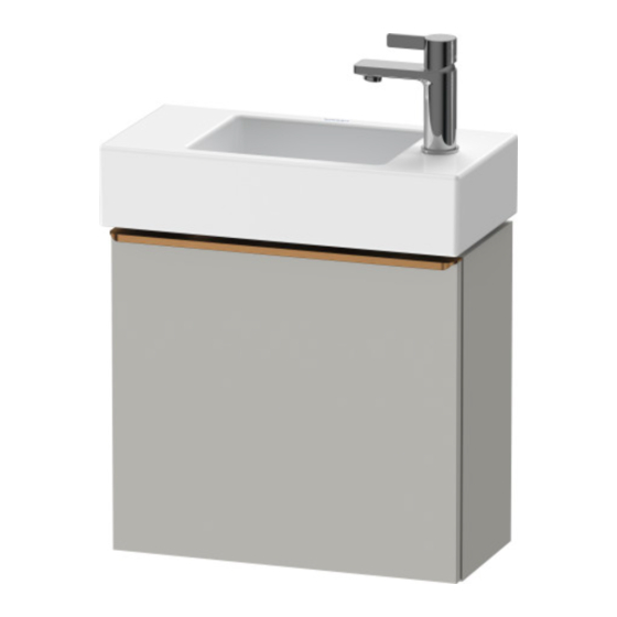 DURAVIT D-Neo DE 4219 L Notice De Montage