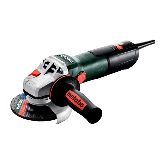 Metabo W 11-125 Manuels