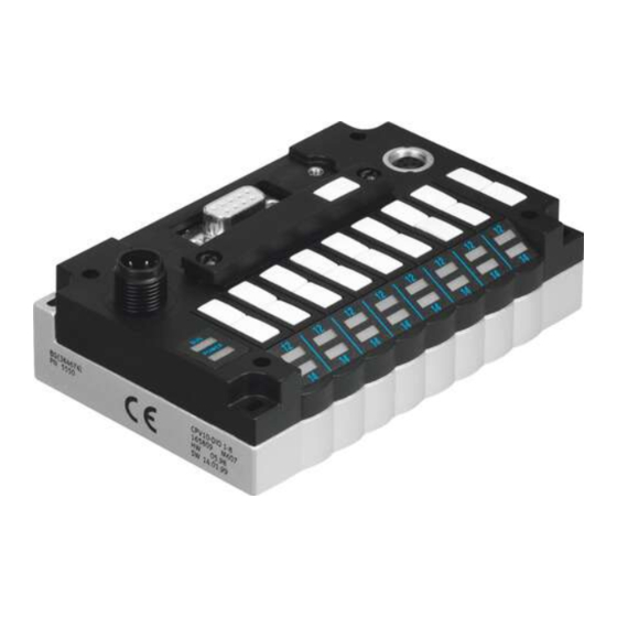 Festo CPV DI01 Série Manuel D'utilisation