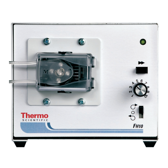 Thermo Scientific FH10 Microflex Manuel D'utilisation