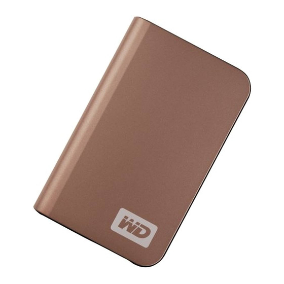 Western Digital My Passport Elite Manuel D'utilisation