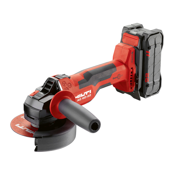 Hilti NURON AG 6D-22-6 Mode D'emploi