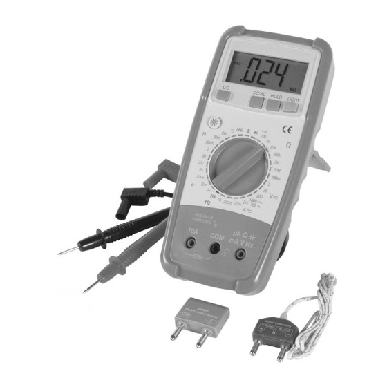 Velleman DVM1090 Mode D'emploi