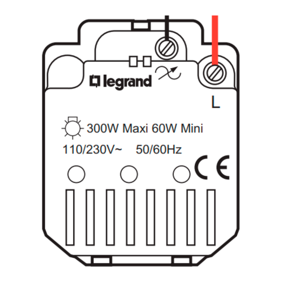 LEGRAND Neptune 806 20 Guide Rapide