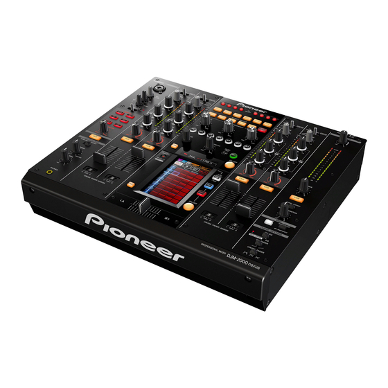 Pioneer DJM-2000NXS Mode D'emploi