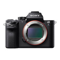 Sony Aplha ILCE-7SM2 Mode D'emploi