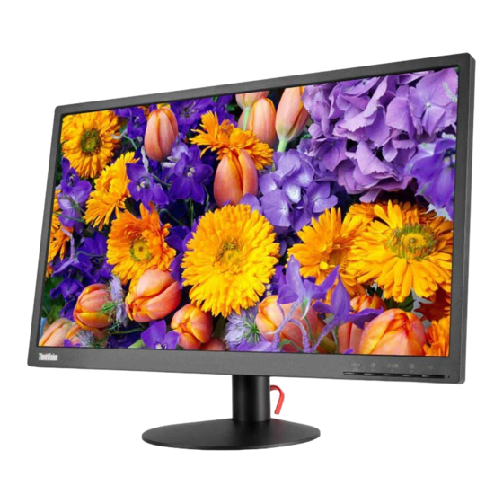 Lenovo ThinkVision E24-10 Guide D'utilisation