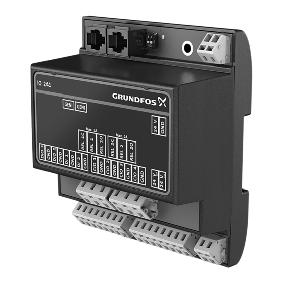 Grundfos IO 241 Notice D'installation Et De Fonctionnement