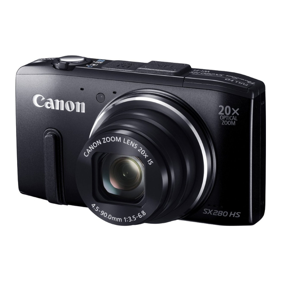 Canon PowerShot SX280 HS Guide D'utilisation