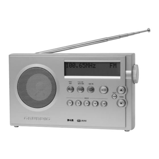 Grundig RP 6402 DAB Mode D'emploi