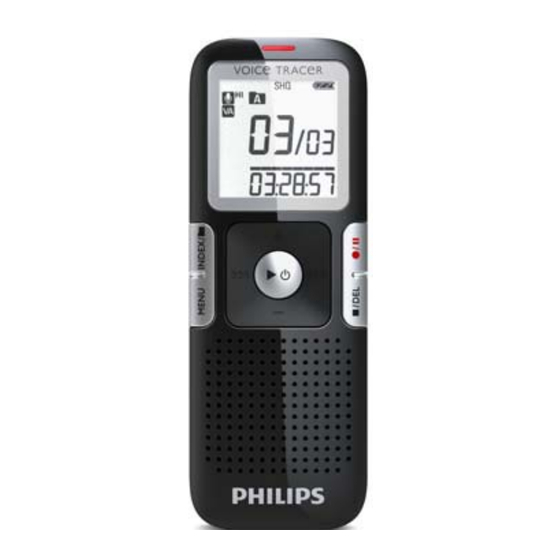 Philips VOICE TRACER LFH0645 Manuel De L'utilisateur