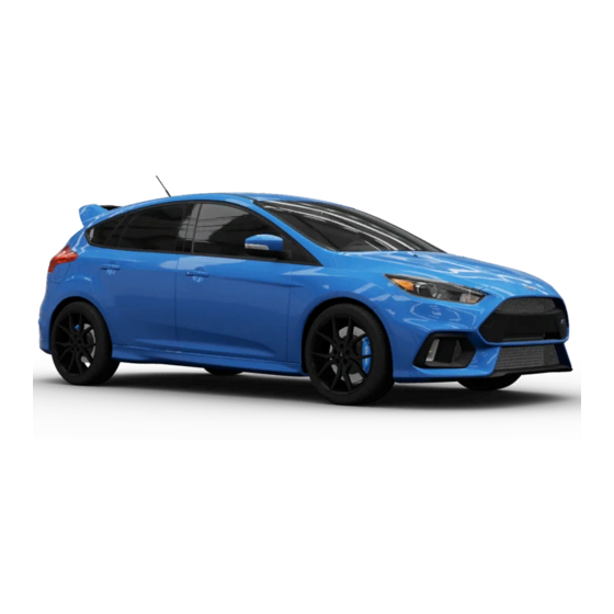 Ford FOCUS RS 2017 Supplément Au Manuel De L'opérateur