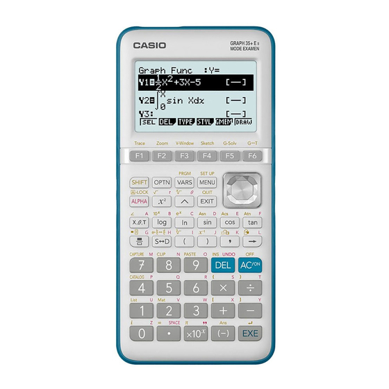 Casio GRAPH35+ E II Mode D'emploi