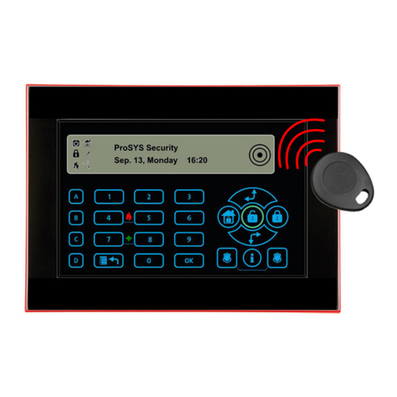 Risco ProSys Touchscreen Keypad Installation