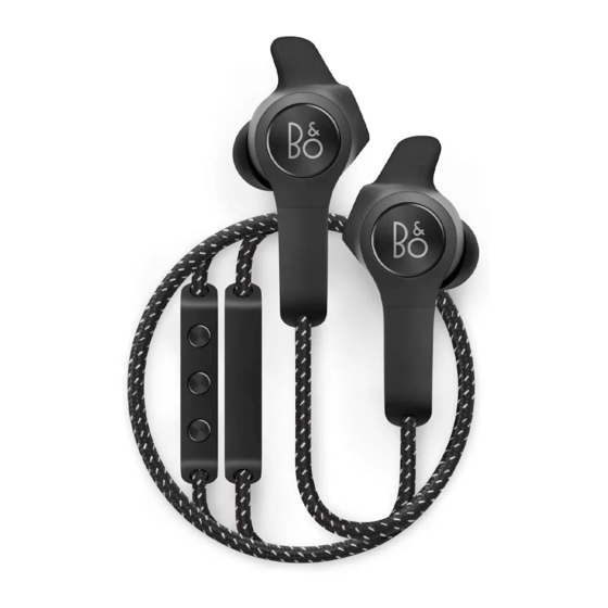 BeoPlay E6 Motion Guide De Démarrage Rapide