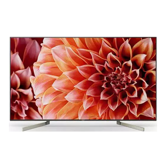 Sony BRAVIA KD-49XF90 Série Guide D'installation