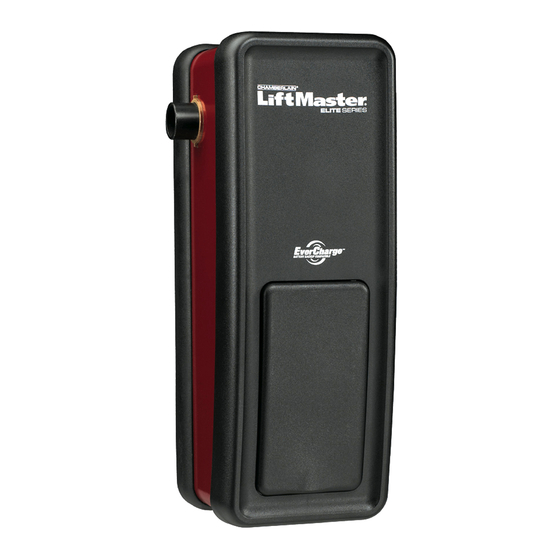 Chamberlain LiftMaster PROFESSIONAL LM3800A Mode D'emploi