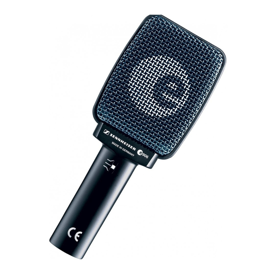 Sennheiser Evolution e 906 Notice D'emploi