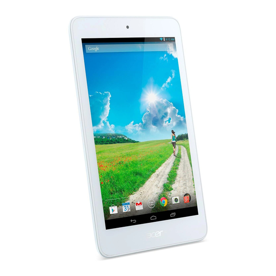 Acer Iconia One 7 Mode D'emploi