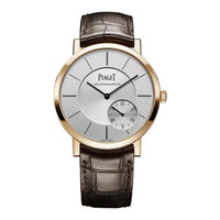 Piaget 1200P Mode D'emploi