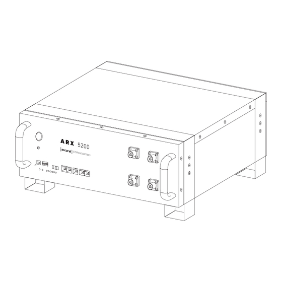 ACCURAT ARX 5200 Manuel D'instructions