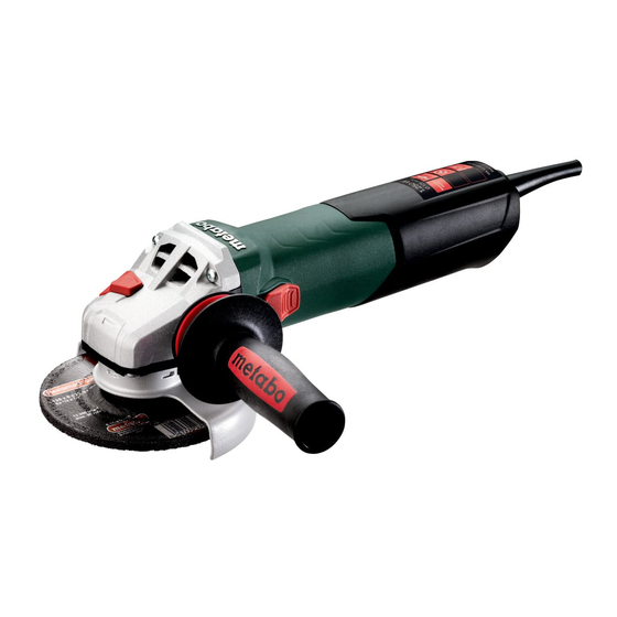Metabo WA 12-125 Quick Mode D'emploi