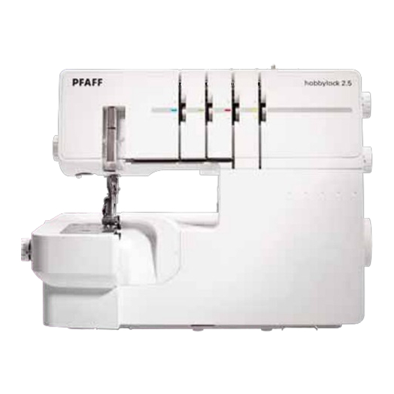 Pfaff hobbylock 2,5 Mode D'emploi