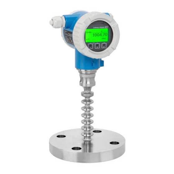 Endress+Hauser Cerabar PMP71B Manuel De Mise En Service