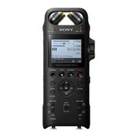 Sony PCM-D10 Guide D'aide