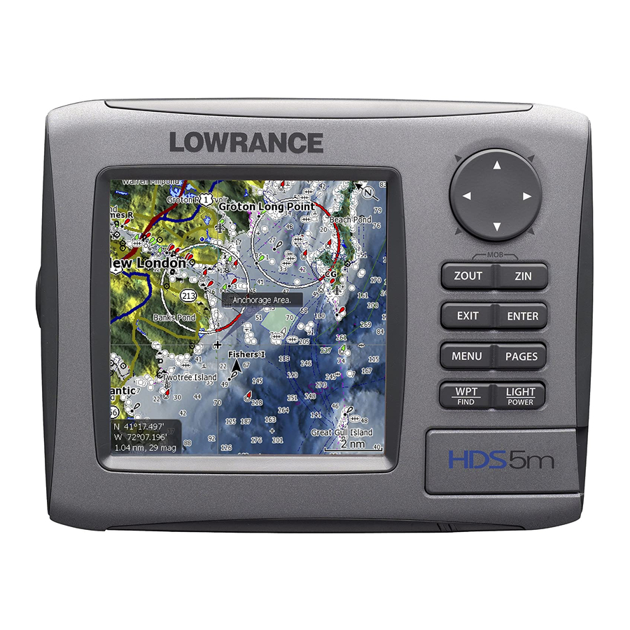 Lowrance HDS-5m Guide De Démarrage Rapide