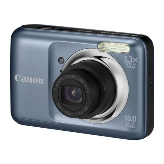 Canon PowerShot A800 Guide D'utilisation