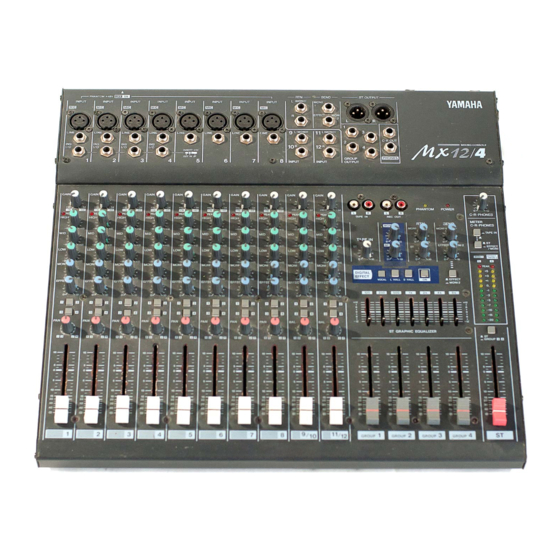 Yamaha MX12/4 Mode D'emploi