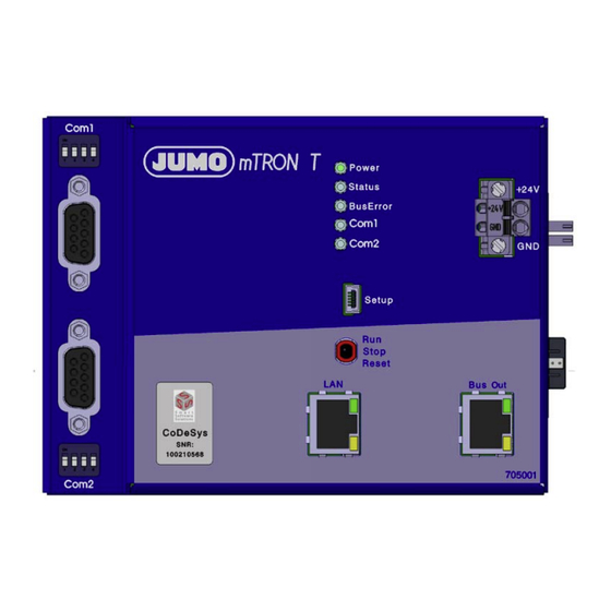 JUMO mTRON T Mode D'emploi