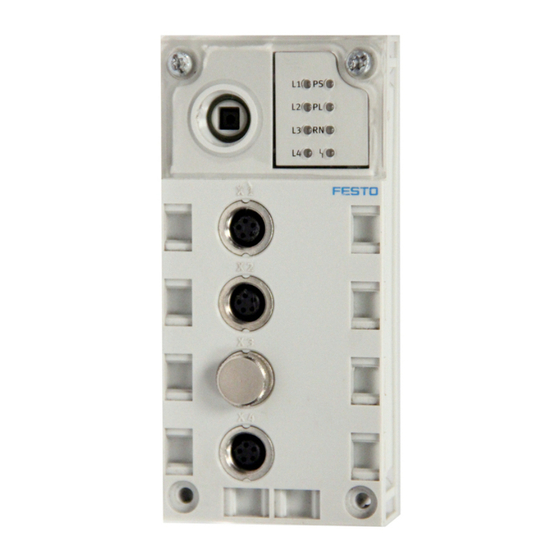 Festo CPX-CP-4-FB Manuel Électronique