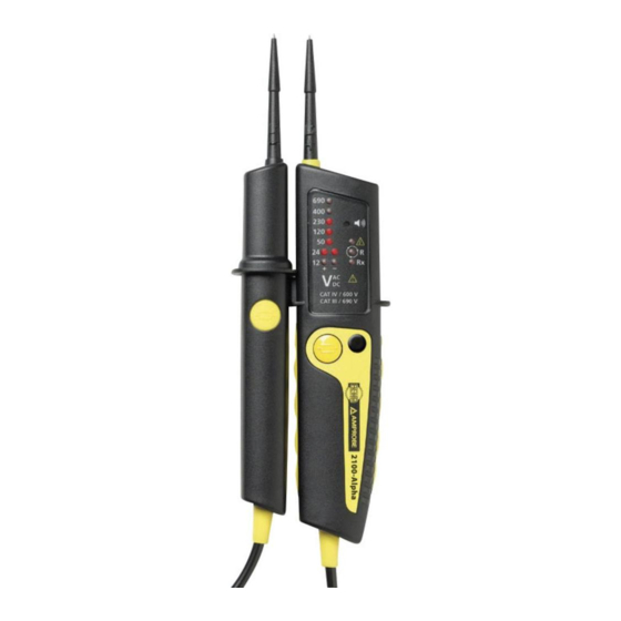 Beha-Amprobe 2100-Alpha Guide D'utilisation