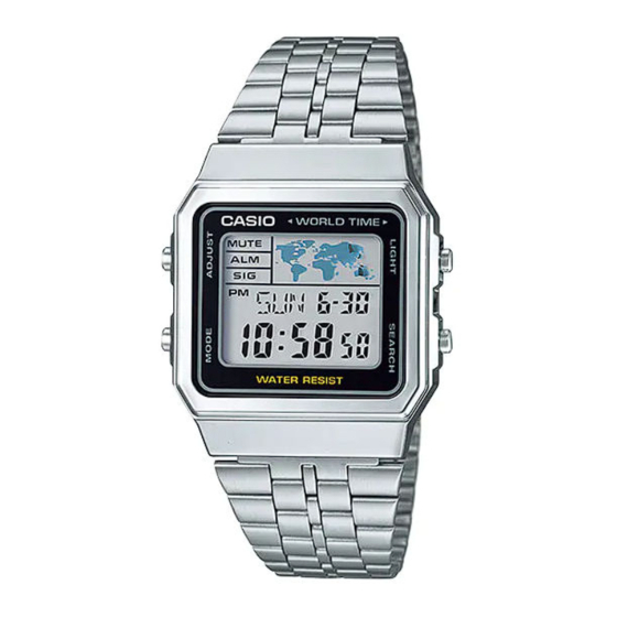 Casio 3437 Guide D'utilisation