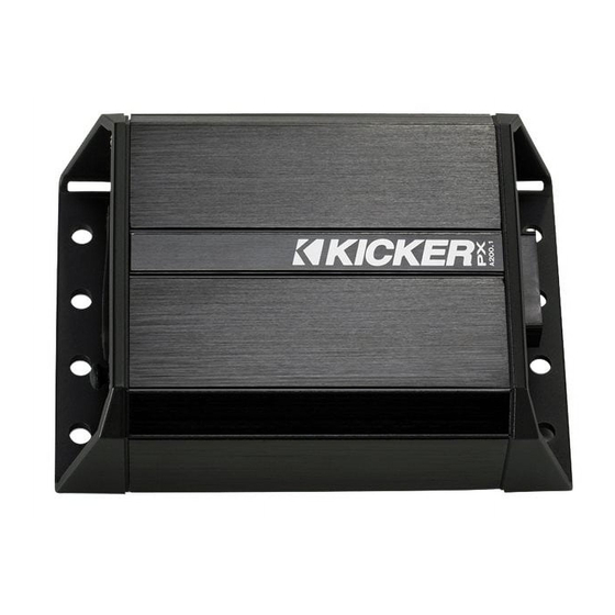 Kicker PXA.1 Série Manuel D'utilisation