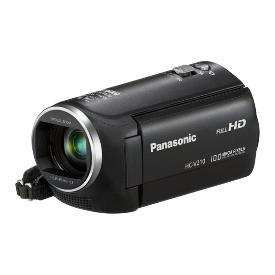 Panasonic HC-V210 Mode D'emploi De Base