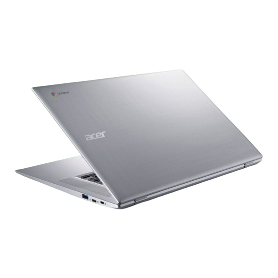 Acer Chromebook 315 Manuel D'utilisation
