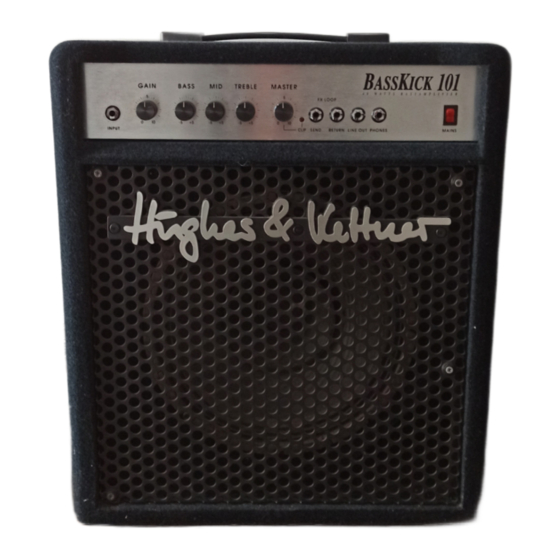 Hughes & Kettner BASSKICK 101 Mode D'emploi