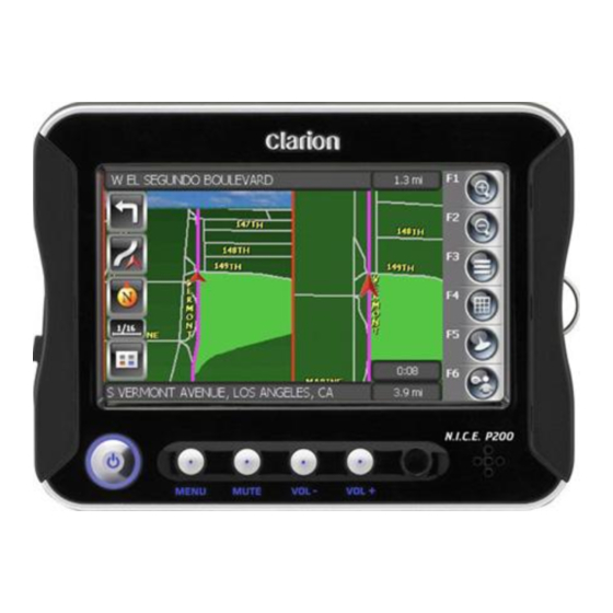 Clarion N.I.C.E. P200 Mode D'emploi