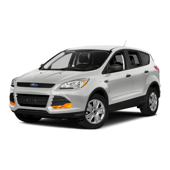 Ford Escape 2015 Manuels