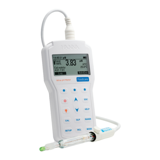 Hanna Instruments HI98169 Manuel D'utilisation