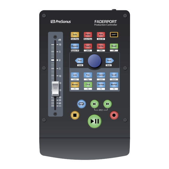 PRESONUS FaderPort Mode D'emploi