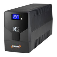 INFOSEC UPS SYSTEM X2 LCD TOUCH 1000 Notice D'utilisation