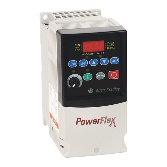 Rockwell Automation PowerFlex 4 22A-V1P5N104 Guide Rapide De Mise En Route