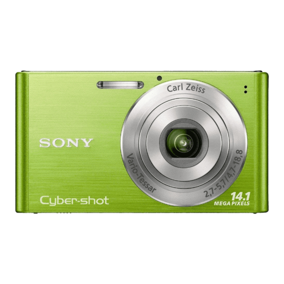 Sony Cyber-shot DSC-W320 Mode D'emploi