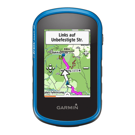 Garmin eTrex Touch 25 Manuel D'utilisation