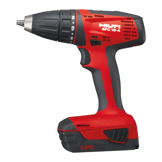 Hilti SFC 14-A Mode D'emploi